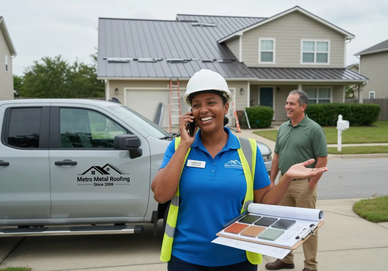 Storm Damage Metal Roof Repair in New Holland, IL